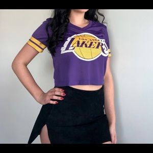 NBA LA Lakers Crop Jersey 💜💛